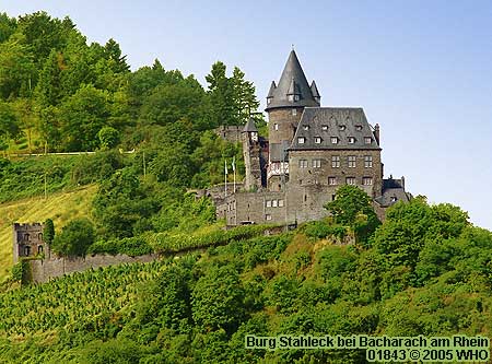 Burg Stahleck Bacharach Rhein Burgen Ruine Stahlberg Steeg
