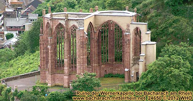 Ruine der Wernerkapelle bei Bacharach am Rhein