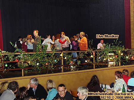 Tanzflche in der Mittelrheinhalle Bacharach.