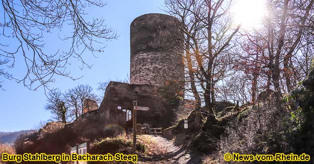 Burgruine Stahlberg in Bacharach Steeg